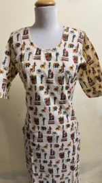 Printed Cotton Long Kurti for Women - Image 3