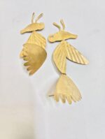 Handcrafted Brass Earrings – Tribal Insect Motif