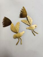 Handcrafted Brass Earrings – Tribal Insect Motif - Image 3